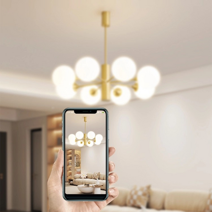 Kimphoira 3-Light / 6-Light /8-Light Sputnik Sphere Modern Chandelier