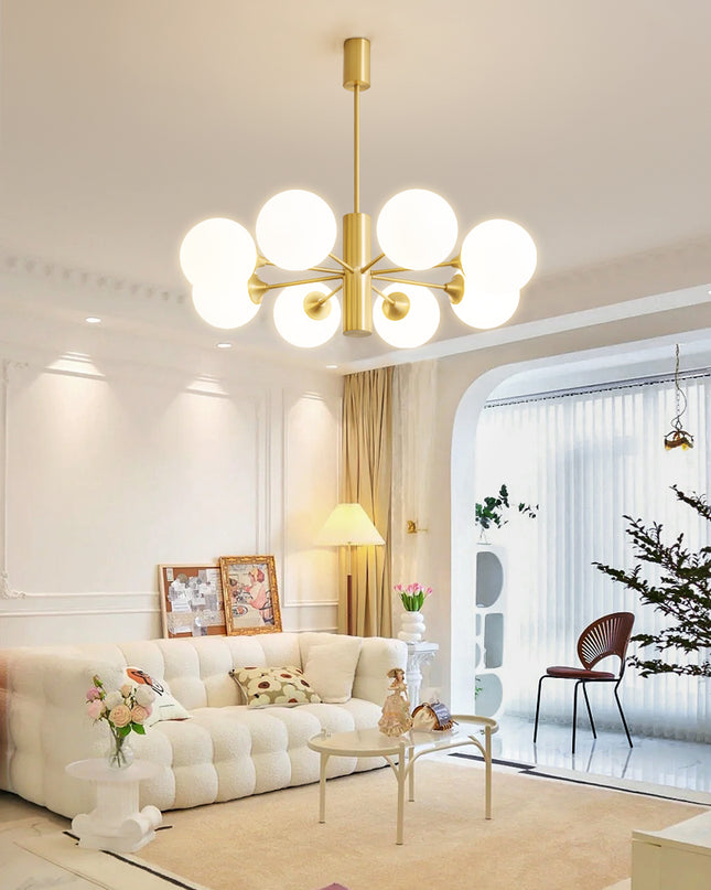 Kimphoira 3-Light / 6-Light /8-Light Sputnik Sphere Modern Chandelier