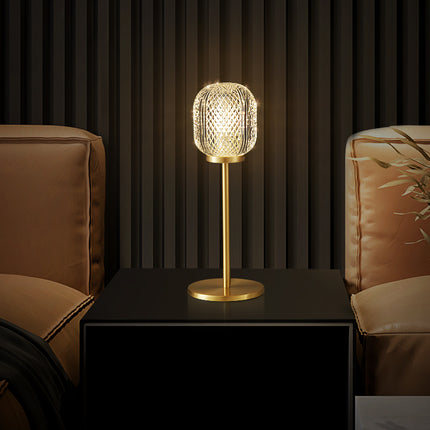 Kimphoria Brass & Crystal Table Lamp