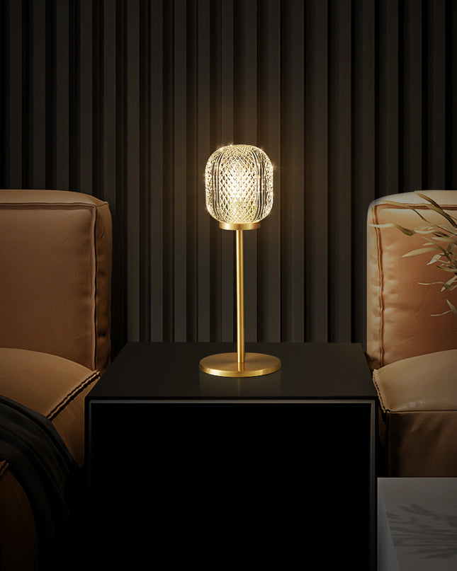 Kimphoria Brass & Crystal Table Lamp