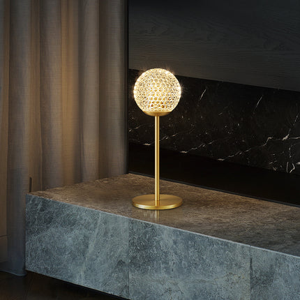 Kimphoria Brass & Crystal Table Lamp