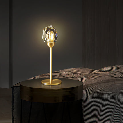 Kimphoria Brass & Crystal Table Lamp