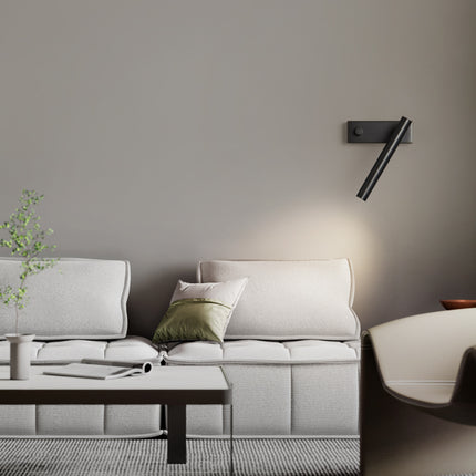 Kimphoria Brass / Matte Black Wall Sconce, Rotatable Head, CREE Light Source