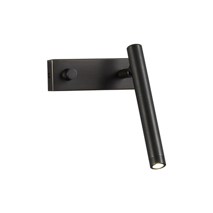 Kimphoria Brass / Matte Black Wall Sconce, Rotatable Head, CREE Light Source