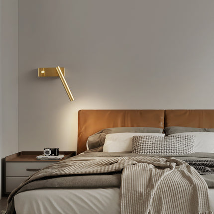 Kimphoria Brass / Matte Black Wall Sconce, Rotatable Head, CREE Light Source