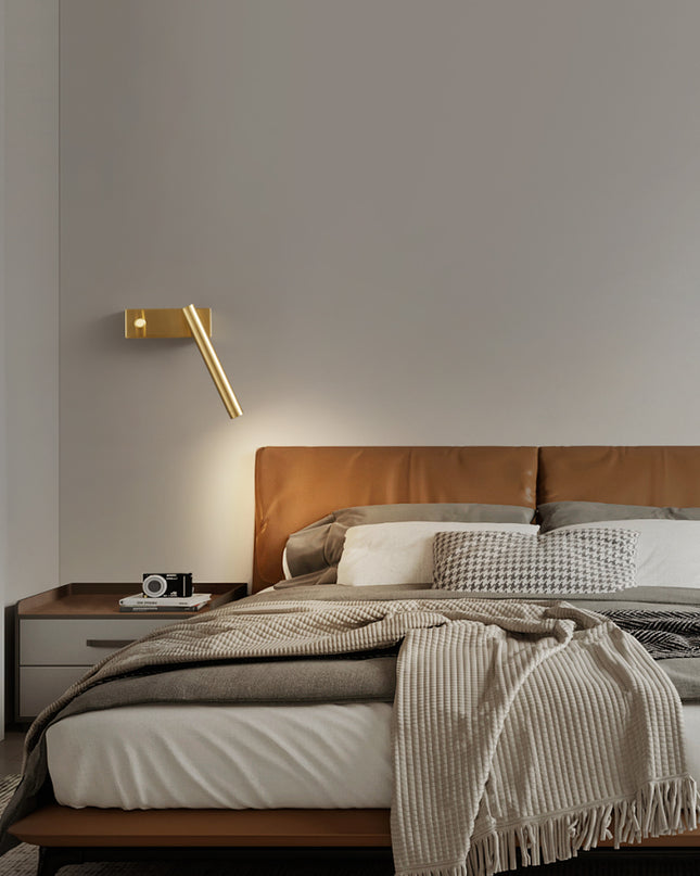 Kimphoria Brass / Matte Black Wall Sconce, Rotatable Head, CREE Light Source
