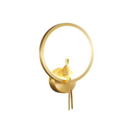 Kimphoria Brass / Matte Black Wall Sconce, 3 Color Dimmable