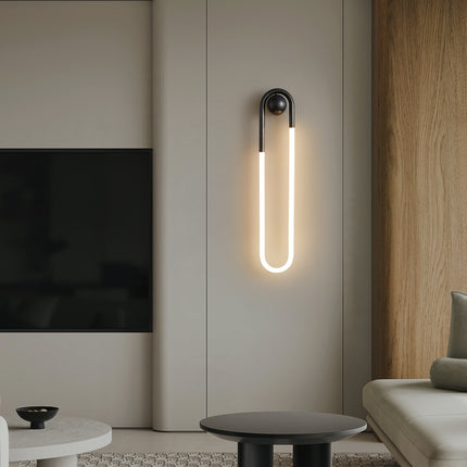 Kimphoria Brass / Matte Black Wall Sconce, Stepless Dimmable