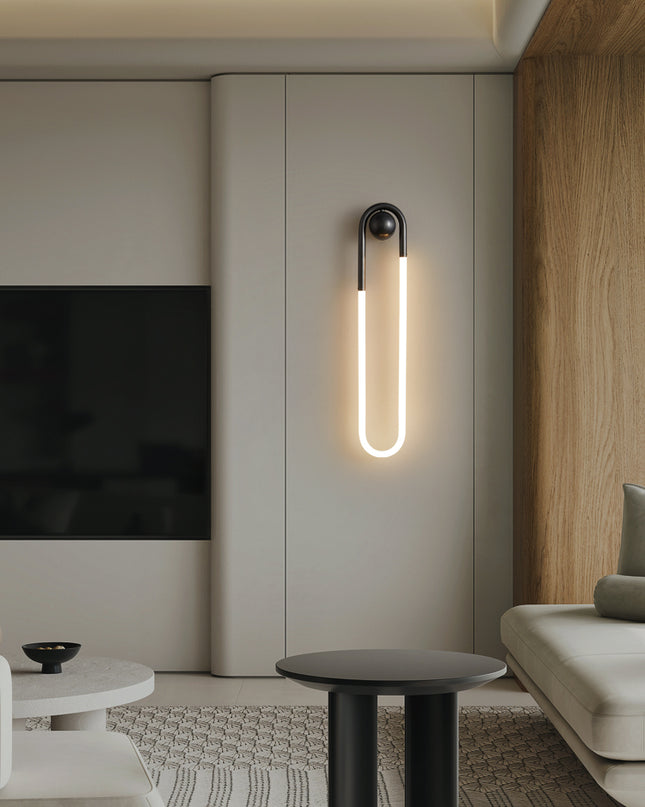 Kimphoria Brass / Matte Black Wall Sconce, Stepless Dimmable