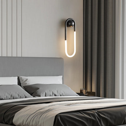 Kimphoria Brass / Matte Black Wall Sconce, Stepless Dimmable