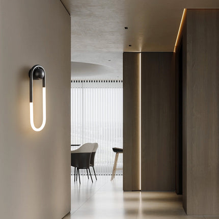 Kimphoria Brass / Matte Black Wall Sconce, Stepless Dimmable