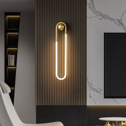 Kimphoria Brass / Matte Black Wall Sconce, Stepless Dimmable