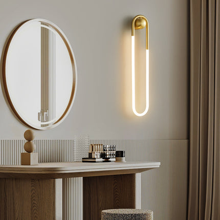 Kimphoria Brass / Matte Black Wall Sconce, Stepless Dimmable