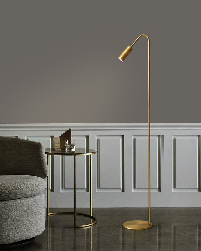 Kimphoria Modern Minimalist Brass Floor Lamp