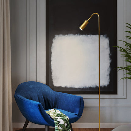 Kimphoria Modern Minimalist Brass Floor Lamp