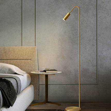 Kimphoria Modern Minimalist Brass Floor Lamp