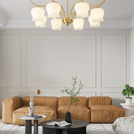 Kimphoria 3-Light/6-Light/8-Light Modern Linear Brass Chandelier