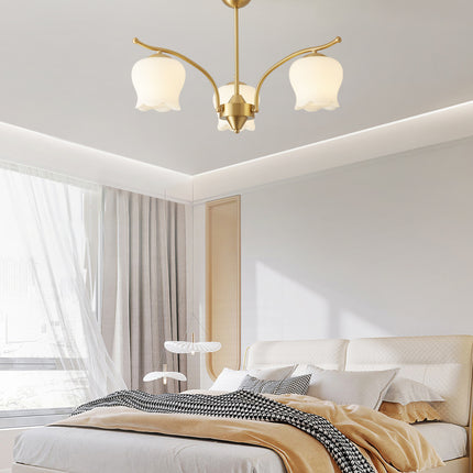 Kimphoria 3-Light/6-Light/8-Light Modern Linear Brass Chandelier