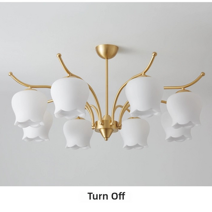 Kimphoria 3-Light/6-Light/8-Light Modern Linear Brass Chandelier