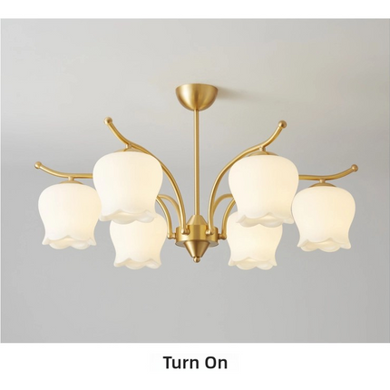 Kimphoria 3-Light/6-Light/8-Light Modern Linear Brass Chandelier