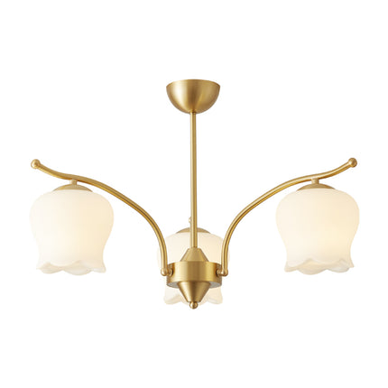 Kimphoria 3-Light/6-Light/8-Light Modern Linear Brass Chandelier