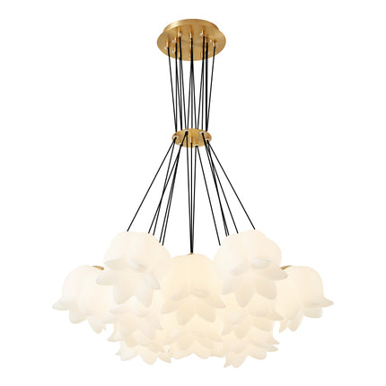 Kimphoria 7-Light / 10-Light /13-Light Modern Linear Brass Chandelier