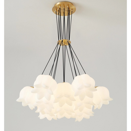 Kimphoria 7-Light / 10-Light /13-Light Modern Linear Brass Chandelier