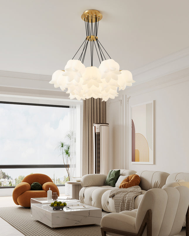 Kimphoria 7-Light / 10-Light /13-Light Modern Linear Brass Chandelier