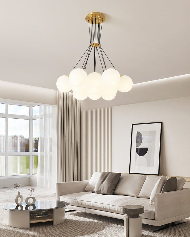 Kimphoria 7-Light / 10-Light /13-Light Modern Linear Brass Chandelier