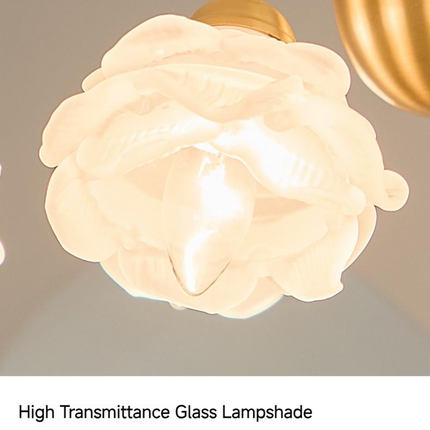 Kimphoris 3/6/8 Lights Modern Minimalist Gradient Yellow / White Shade Chandelier