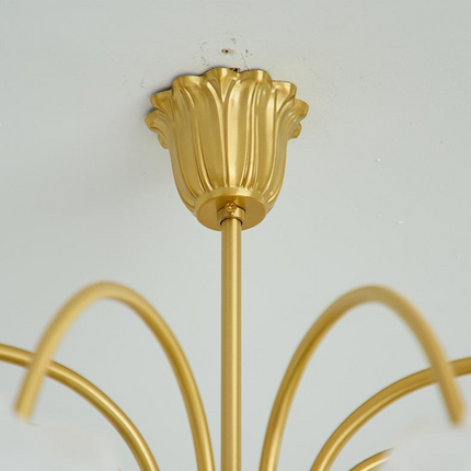 Kimphoris 3/6/8 Lights Modern Minimalist Gradient Yellow / White Shade Chandelier