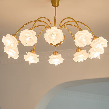 Kimphoris 3/6/8 Lights Modern Minimalist Gradient Yellow / White Shade Chandelier