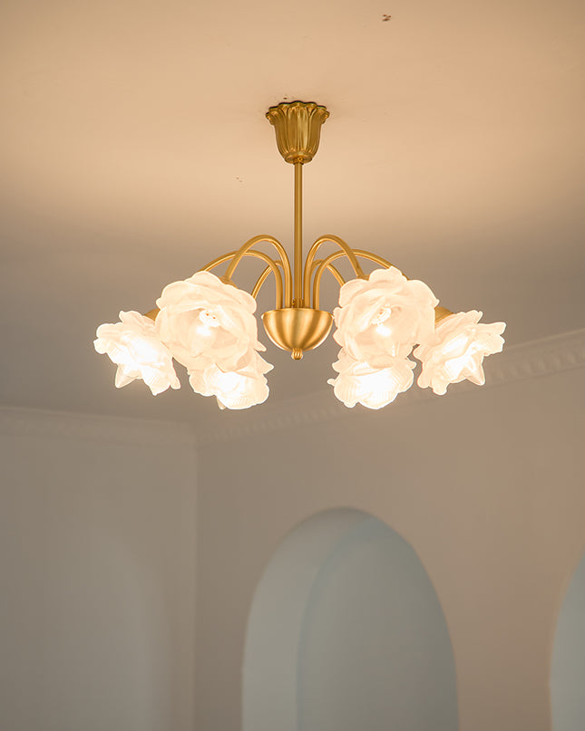 Kimphoris 3/6/8 Lights Modern Minimalist Gradient Yellow / White Shade Chandelier