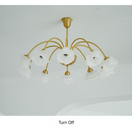 Kimphoris 3/6/8 Lights Modern Minimalist Gradient Yellow / White Shade Chandelier