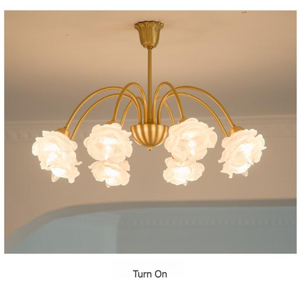 Kimphoris 3/6/8 Lights Modern Minimalist Gradient Yellow / White Shade Chandelier