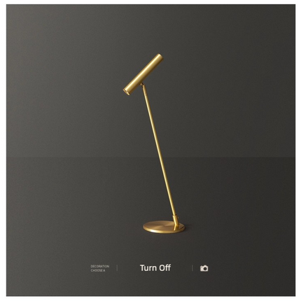 Kimphoria Modern Minimalist Desk Lamp Adjustable Lighting Color, Adjustable Head