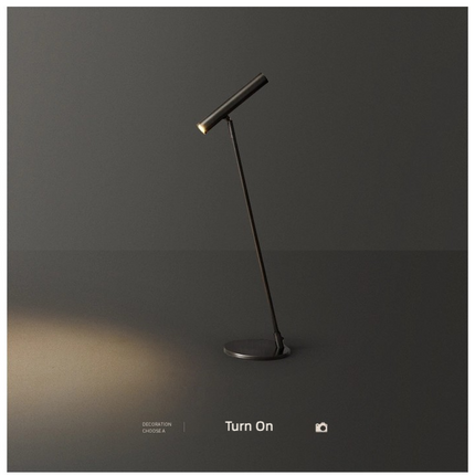Kimphoria Modern Minimalist Desk Lamp Adjustable Lighting Color, Adjustable Head