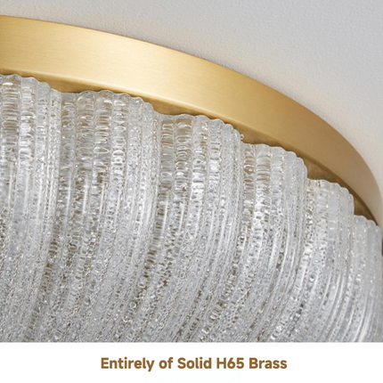 Kimphoria Modern Minimalist 3 Color Dimmable Brass / Matte Black Flush Mount