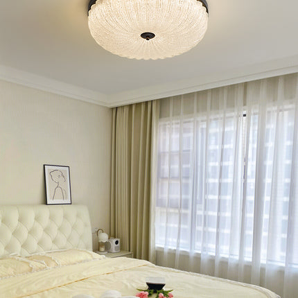 Kimphoria Modern Minimalist 3 Color Dimmable Brass / Matte Black Flush Mount