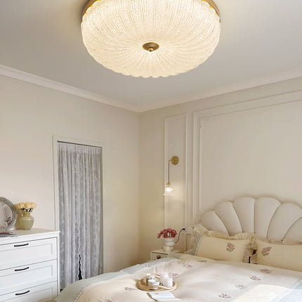 Kimphoria Modern Minimalist 3 Color Dimmable Brass / Matte Black Flush Mount