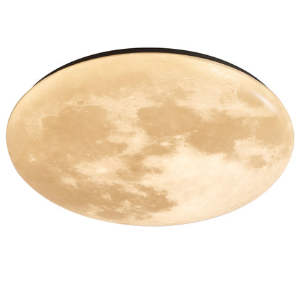 Kimphoria Modern Minimalist 3 Color Dimmable Space Textured Brass / Matte Black Flush Mount