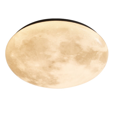 Kimphoria Modern Minimalist 3 Color Dimmable Space Textured Brass / Matte Black Flush Mount