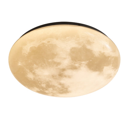 Kimphoria Modern Minimalist 3 Color Dimmable Space Textured Brass / Matte Black Flush Mount
