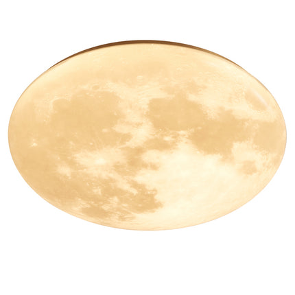 Kimphoria Modern Minimalist 3 Color Dimmable Space Textured Brass / Matte Black Flush Mount