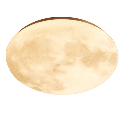 Kimphoria Modern Minimalist 3 Color Dimmable Space Textured Brass / Matte Black Flush Mount