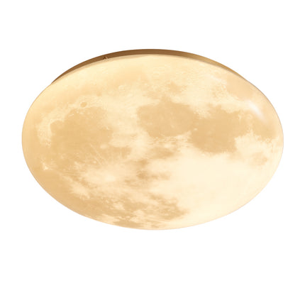 Kimphoria Modern Minimalist 3 Color Dimmable Space Textured Brass / Matte Black Flush Mount
