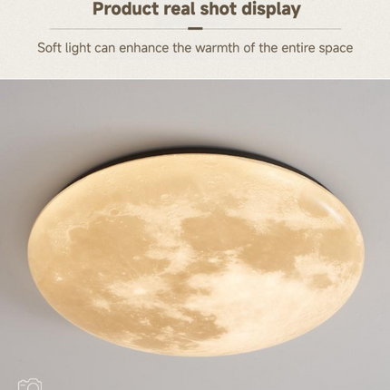 Kimphoria Modern Minimalist 3 Color Dimmable Space Textured Brass / Matte Black Flush Mount