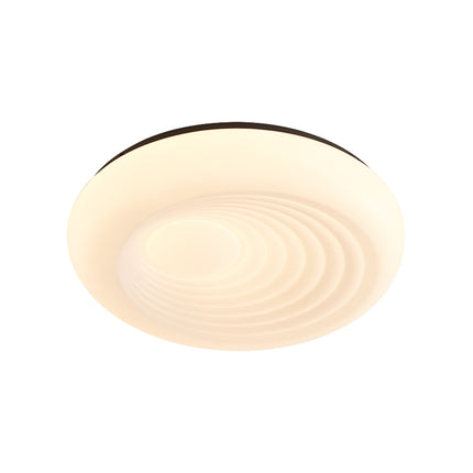 Kimphoria Modern Minimalist 3 Color Dimmable Ripple Brass / Matte Black Flush Mount