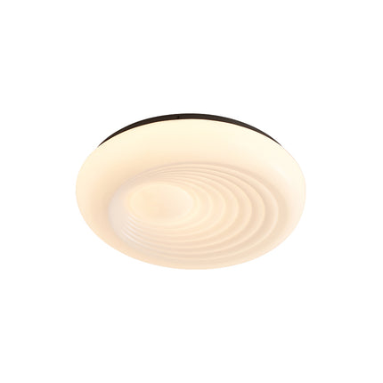 Kimphoria Modern Minimalist 3 Color Dimmable Ripple Brass / Matte Black Flush Mount