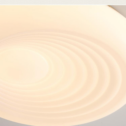 Kimphoria Modern Minimalist 3 Color Dimmable Ripple Brass / Matte Black Flush Mount